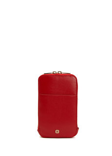 Красная женская кожаная мини-сумка Beymen