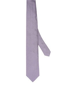 Шелковый галстук с сиреневым узором Pal Zileri