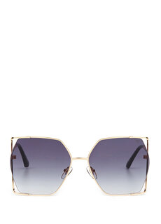 Bc 1270 c 1 золотые женские солнцезащитные очки с геометрическим рисунком Blancia Milano