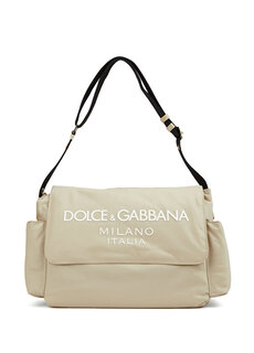 Бежево-белая сумка для ухода за ребенком Dolce&amp;Gabbana
