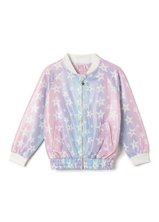 Куртка для девочек фиолетово-розового цвета со звездами Miss Muse