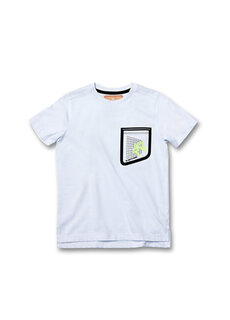 Белая футболка с логотипом для мальчика Wittypoint