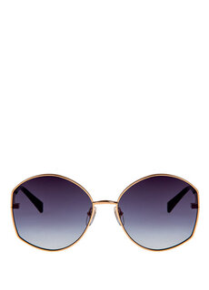 Hm 1561 c 1 металлические овальные женские солнцезащитные очки золотого цвета Hermossa