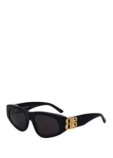 Черные женские солнцезащитные очки с логотипом Balenciaga