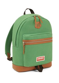 Женский рюкзак с зеленым логотипом Kenzo