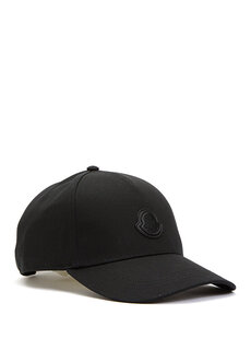 Мужская шляпа с черным логотипом Moncler