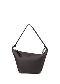 Черная женская кожаная сумка mini hammock Loewe