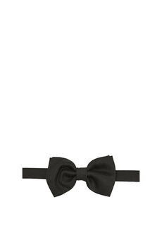 Черный галстук-бабочка с 3 плиссированными текстурами Beymen