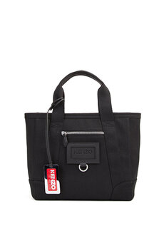 Черная женская сумка с логотипом Kenzo
