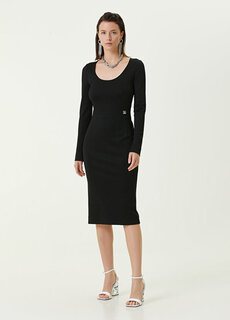 Черное платье-миди milano Dolce&amp;Gabbana