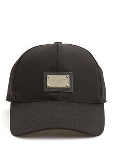 Мужская шляпа с черным логотипом Dolce&amp;Gabbana
