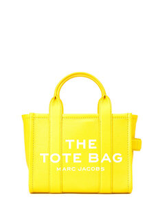 Желтая женская кожаная сумка mini tote Marc Jacobs