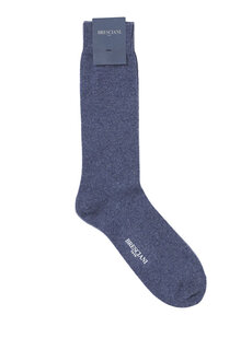 Синие мужские кашемировые носки Bresciani