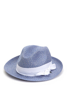 Женская шляпа с синим поясом Catarzi
