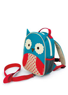Синий детский рюкзак с дизайном owl design с ремнем безопасности Skip Hop