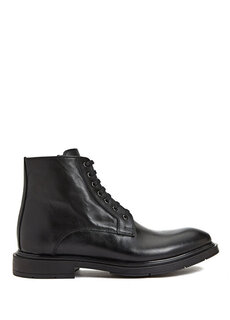Черные мужские кожаные ботинки Divarese