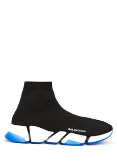 Черные мужские кроссовки speed 2 0 clearsole Balenciaga
