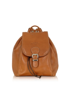 Верблюжий итальянский кожаный рюкзак Robe di Firenze, коричневый