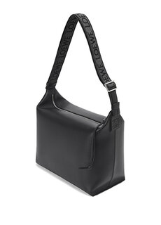 Женская кожаная сумка cubi с черным логотипом Loewe
