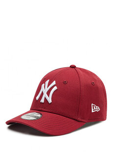 League essential 940 бордово-красная детская шапка унисекс New Era