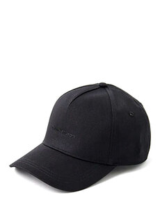 Сверхлегкая черная женская шапка из органического хлопка Calvin Klein