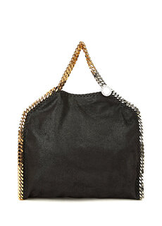 Черная серебряная женская сумка falabella Stella McCartney