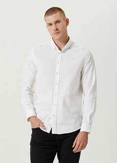 Белая оксфордская рубашка Network