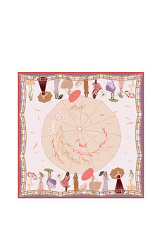 Женская шаль цвета лососево-розового цвета «ветер в ивах» Mokoshe