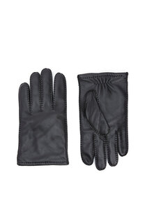 Черные мужские кожаные перчатки George Hogg