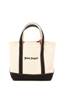 Женская сумка через плечо с кремовым логотипом Palm Angels