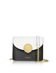 Новая мини-сумка через плечо Ondina с цветными блоками Le Parmentier, белый черный