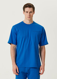 Синяя футболка свободного кроя из органического хлопка Les Benjamins