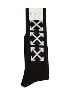 Женские носки с черно-белым логотипом Off-White