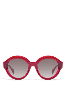 Овальные красные женские солнцезащитные очки glow 6821 9 Gigi Studios