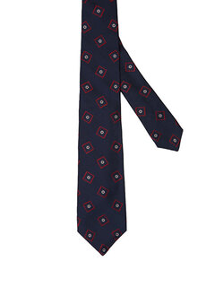 Разноцветный шелковый галстук Kiton