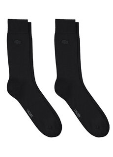 Мужские длинные черные носки из двух предметов lacoste Lacoste
