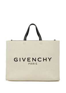 Сумка для покупок g-tote среднего размера, бежевая Givenchy