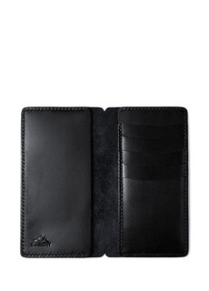 Черный кожаный кошелек tripolis и чехол, совместимый с iphone 15 pro max Roarcraft