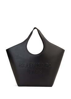 Черная женская кожаная сумка mary kate Balenciaga