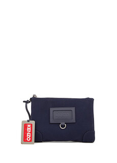 Темно-синяя женская сумка с логотипом Kenzo