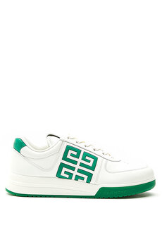 G4 бело-зеленые мужские кожаные кроссовки Givenchy