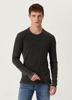 Черная футболка с длинным рукавом Dolce&amp;Gabbana