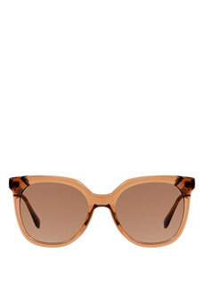 Светло-коричневые женские солнцезащитные очки прямоугольной формы xs alaia 6688 2 Gigi Studios