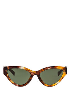 Hm 1564 c 2 коричневые женские солнцезащитные очки «кошачий глаз» из ацетата Hermossa