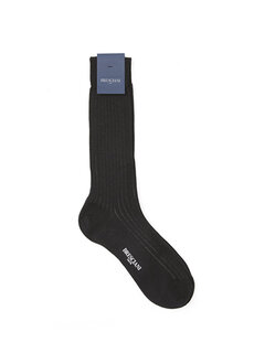 Черные мужские шерстяные носки с логотипом Bresciani