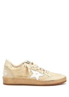 Кремовые женские кроссовки ballstar Golden Goose