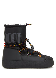 Женские зимние ботинки с черным логотипом Moon Boot