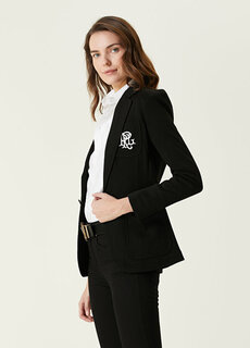 Черный пиджак на одной пуговице Polo Ralph Lauren