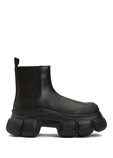 Черные женские кожаные ботинки storm black Alexander Wang