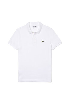 Белая мужская футболка-поло slim fit l.12.12 Lacoste